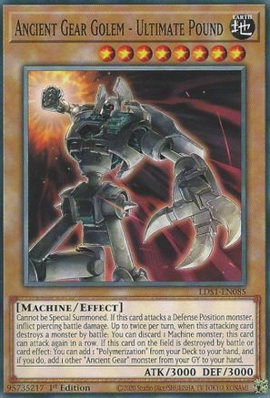 Ancient Gear Golem - Ultimate Pound (LDS1-EN085) - Legendary Duelists: Season 1 1st Edition - Premium Yugioh Single from Konami - Just $0.25! Shop now at Game Crave Tournament Store