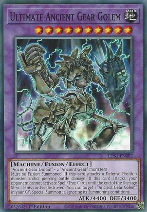 Ultimate Ancient Gear Golem (LDS1-EN087) - Legendary Duelists: Season 1 1st Edition - Premium Yugioh Single from Konami - Just $0.08! Shop now at Game Crave Tournament Store