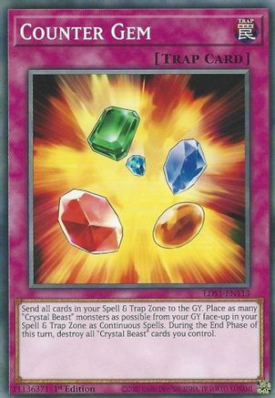 Counter Gem (LDS1-EN113) - Legendary Duelists: Season 1 1st Edition - Premium Yugioh Single from Konami - Just $0.25! Shop now at Game Crave Tournament Store