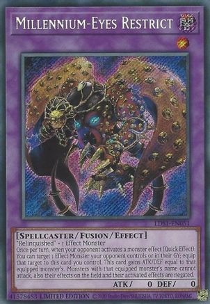 Millennium-Eyes Restrict (LDS1-EN051) - Legendary Duelists: Season 1 Limited - Premium Yugioh Single from Konami - Just $3.82! Shop now at Game Crave Tournament Store