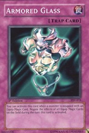 Armored Glass (PSV-019) - Pharaoh's Servant 1st Edition - Premium Yugioh Single from Konami - Just $0.25! Shop now at Game Crave Tournament Store