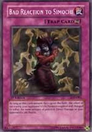 Bad Reaction to Simochi (LOD-093) - Legacy of Darkness Unlimited - Premium Yugioh Single from Konami - Just $0.49! Shop now at Game Crave Tournament Store