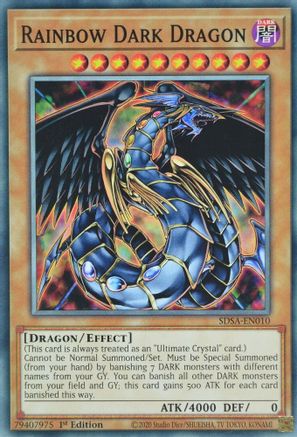 Rainbow Dark Dragon (SDSA-EN010) - Structure Deck: Sacred Beasts 1st Edition - Premium Yugioh Single from Konami - Just $0.25! Shop now at Game Crave Tournament Store