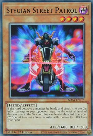 Stygian Street Patrol (SDSA-EN015) - Structure Deck: Sacred Beasts 1st Edition - Premium Yugioh Single from Konami - Just $0.08! Shop now at Game Crave Tournament Store