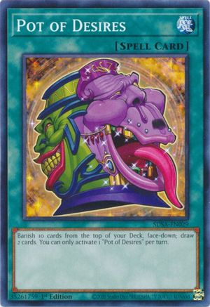 Pot of Desires (SDSA-EN029) - Structure Deck: Sacred Beasts 1st Edition - Premium Yugioh Single from Konami - Just $0.36! Shop now at Game Crave Tournament Store
