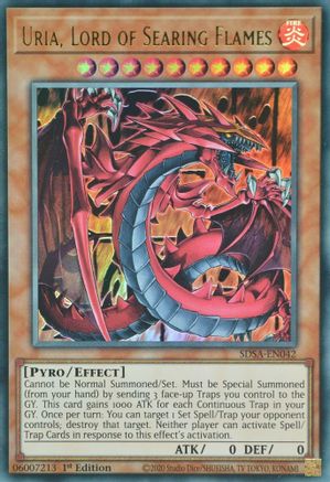 Uria, Lord of Searing Flames (SDSA-EN042) - Structure Deck: Sacred Beasts 1st Edition - Premium Yugioh Single from Konami - Just $0.34! Shop now at Game Crave Tournament Store