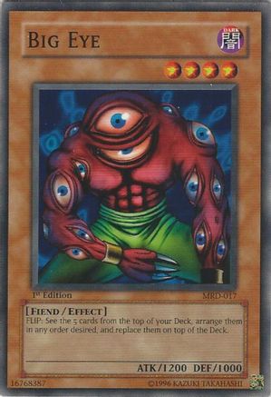 Big Eye (MRD-017) - Metal Raiders 1st Edition - Premium Yugioh Single from Konami - Just $0.46! Shop now at Game Crave Tournament Store