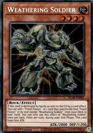 Weathering Soldier (BLAR-EN005) - Battles of Legend: Armageddon 1st Edition - Premium Yugioh Single from Konami - Just $0.35! Shop now at Game Crave Tournament Store