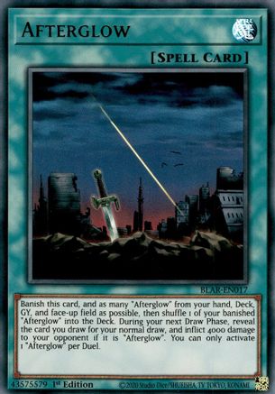 Afterglow (BLAR-EN017) - Battles of Legend: Armageddon 1st Edition - Premium Yugioh Single from Konami - Just $0.25! Shop now at Game Crave Tournament Store