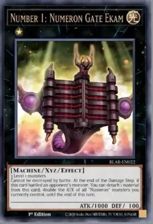 Number 1: Numeron Gate Ekam (BLAR-EN022) - Battles of Legend: Armageddon 1st Edition - Premium Yugioh Single from Konami - Just $0.25! Shop now at Game Crave Tournament Store