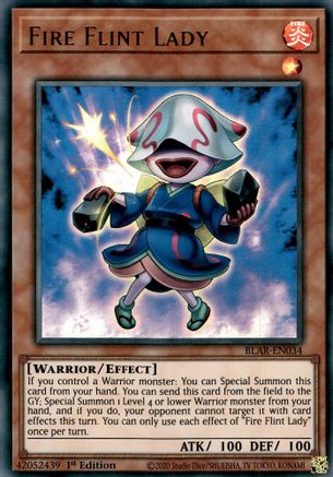 Fire Flint Lady (BLAR-EN034) - Battles of Legend: Armageddon 1st Edition - Premium Yugioh Single from Konami - Just $0.30! Shop now at Game Crave Tournament Store
