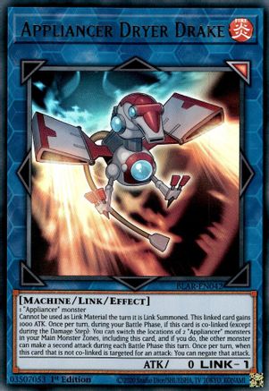 Appliancer Dryer Drake (BLAR-EN042) - Battles of Legend: Armageddon 1st Edition - Premium Yugioh Single from Konami - Just $0.25! Shop now at Game Crave Tournament Store