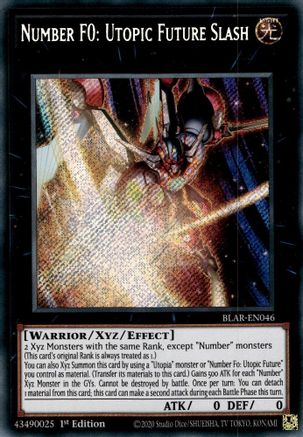 Number F0: Utopic Future Slash (BLAR-EN046) - Battles of Legend: Armageddon 1st Edition - Premium Yugioh Single from Konami - Just $0.42! Shop now at Game Crave Tournament Store