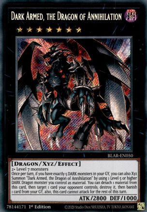 Dark Armed, the Dragon of Annihilation (BLAR-EN050) - Battles of Legend: Armageddon 1st Edition - Premium Yugioh Single from Konami - Just $8.74! Shop now at Game Crave Tournament Store