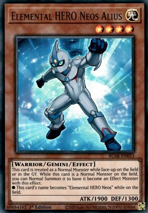 Elemental HERO Neos Alius (BLAR-EN053) - Battles of Legend: Armageddon 1st Edition - Premium Yugioh Single from Konami - Just $0.08! Shop now at Game Crave Tournament Store