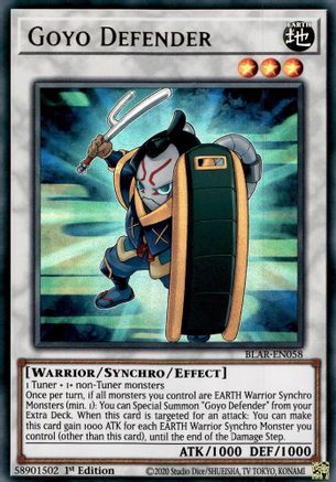 Goyo Defender (BLAR-EN058) - Battles of Legend: Armageddon 1st Edition - Premium Yugioh Single from Konami - Just $0.25! Shop now at Game Crave Tournament Store