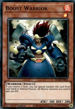 Boost Warrior (BLAR-EN063) - Battles of Legend: Armageddon 1st Edition - Premium Yugioh Single from Konami - Just $0.27! Shop now at Game Crave Tournament Store