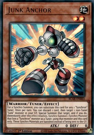 Junk Anchor (BLAR-EN065) - Battles of Legend: Armageddon 1st Edition - Premium Yugioh Single from Konami - Just $0.25! Shop now at Game Crave Tournament Store