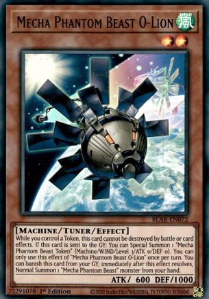 Mecha Phantom Beast O-Lion (BLAR-EN072) - Battles of Legend: Armageddon 1st Edition - Premium Yugioh Single from Konami - Just $0.26! Shop now at Game Crave Tournament Store