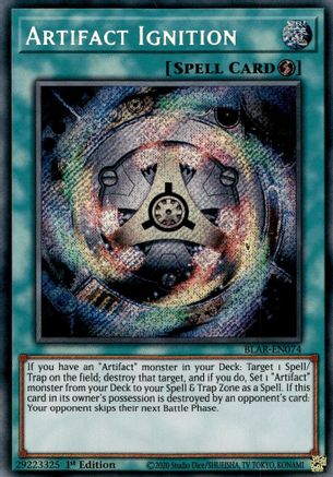 Artifact Ignition (BLAR-EN074) - Battles of Legend: Armageddon 1st Edition - Premium Yugioh Single from Konami - Just $1.26! Shop now at Game Crave Tournament Store