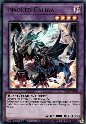 Invoked Caliga (BLAR-EN080) - Battles of Legend: Armageddon 1st Edition - Premium Yugioh Single from Konami - Just $0.34! Shop now at Game Crave Tournament Store