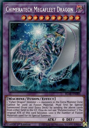 Chimeratech Megafleet Dragon (BLAR-EN085) - Battles of Legend: Armageddon 1st Edition - Premium Yugioh Single from Konami - Just $0.95! Shop now at Game Crave Tournament Store