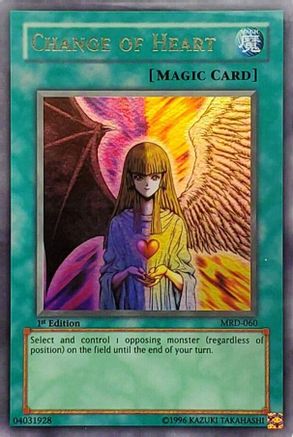 Change of Heart (MRD-060) - Metal Raiders Unlimited - Premium Yugioh Single from Konami - Just $4.18! Shop now at Game Crave Tournament Store