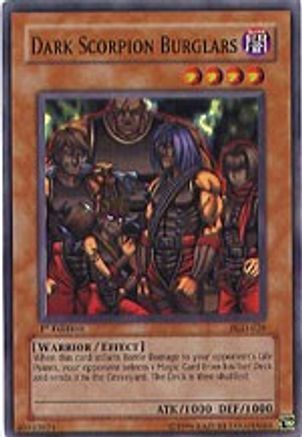 Dark Scorpion Burglars (PGD-028) - Pharaonic Guardian 1st Edition - Premium Yugioh Single from Konami - Just $0.50! Shop now at Game Crave Tournament Store