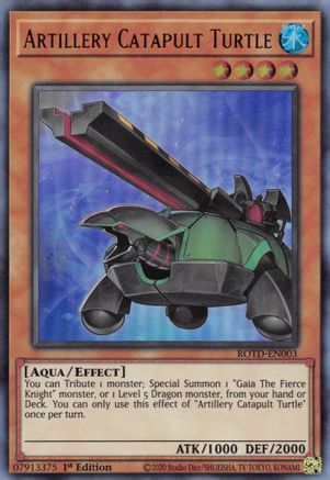 Artillery Catapult Turtle (ROTD-EN003) - Rise of the Duelist 1st Edition - Premium Yugioh Single from Konami - Just $0.81! Shop now at Game Crave Tournament Store