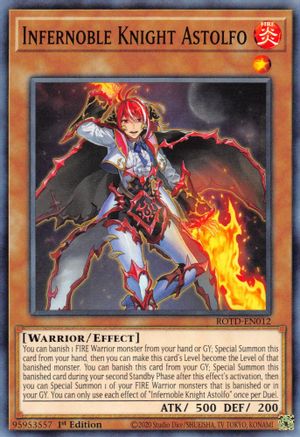 Infernoble Knight Astolfo (ROTD-EN012) - Rise of the Duelist 1st Edition - Premium Yugioh Single from Konami - Just $0.25! Shop now at Game Crave Tournament Store