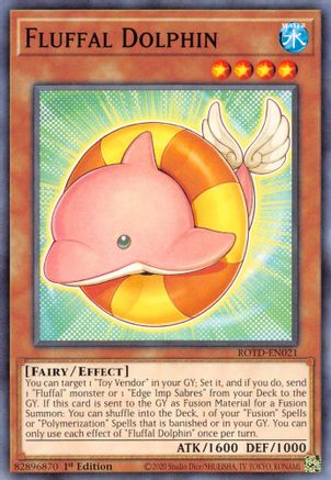 Fluffal Dolphin (ROTD-EN021) - Rise of the Duelist 1st Edition - Premium Yugioh Single from Konami - Just $0.30! Shop now at Game Crave Tournament Store