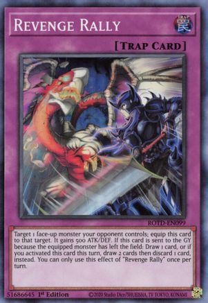 Revenge Rally (ROTD-EN099) - Rise of the Duelist 1st Edition - Premium Yugioh Single from Konami - Just $0.25! Shop now at Game Crave Tournament Store
