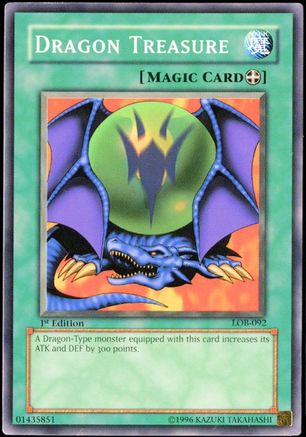 Dragon Treasure (LOB-092) - The Legend of Blue Eyes White Dragon Unlimited - Premium Yugioh Single from Konami - Just $0.25! Shop now at Game Crave Tournament Store