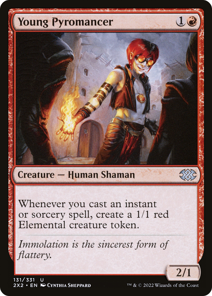 Young Pyromancer (2X2-131) - Double Masters 2022 Foil - Premium MTG Single from Wizards of the Coast - Just $0.26! Shop now at Game Crave Tournament Store