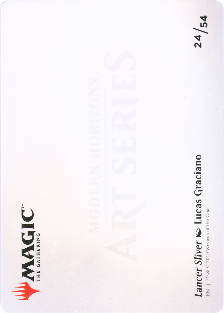 Lancer Sliver // Lancer Sliver (AMH1-024) - Modern Horizons Art Series (Borderless) - Premium MTG Single from Wizards of the Coast - Just $0! Shop now at Game Crave Tournament Store