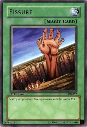 Fissure (LOB-057) - The Legend of Blue Eyes White Dragon Unlimited - Premium Yugioh Single from Konami - Just $0.38! Shop now at Game Crave Tournament Store