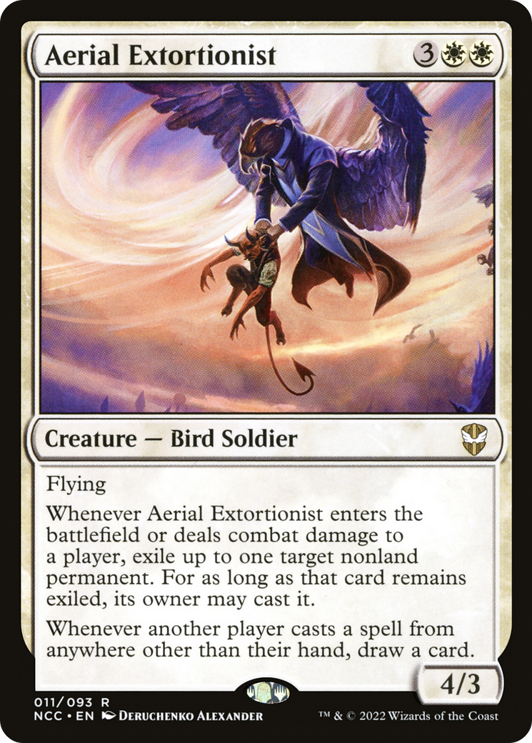 Aerial Extortionist (NCC-011) - New Capenna Commander - Premium MTG Single from Wizards of the Coast - Just $0.69! Shop now at Game Crave Tournament Store