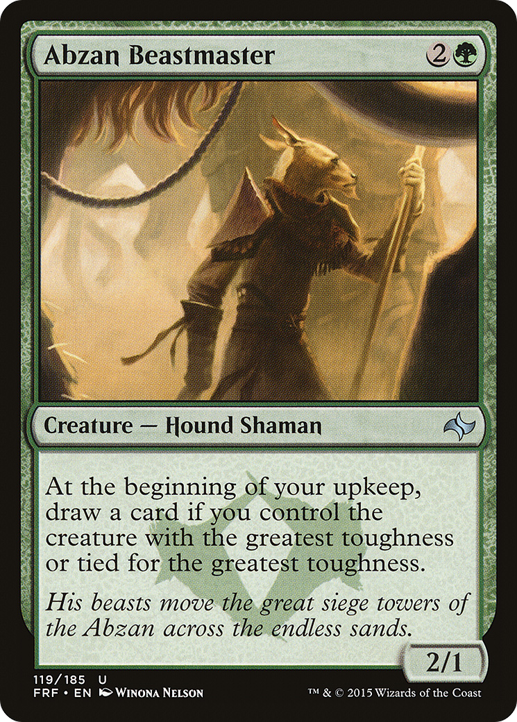 Abzan Beastmaster (FRF-119) - Fate Reforged Foil - Premium MTG Single from Wizards of the Coast - Just $0.59! Shop now at Game Crave Tournament Store