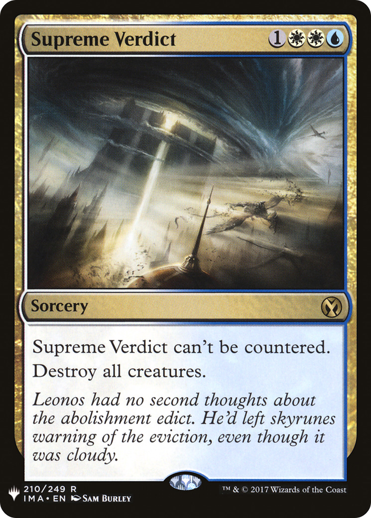Supreme Verdict (MB1-1493) - Mystery Booster - Premium MTG Single from Wizards of the Coast - Just $0.41! Shop now at Game Crave Tournament Store