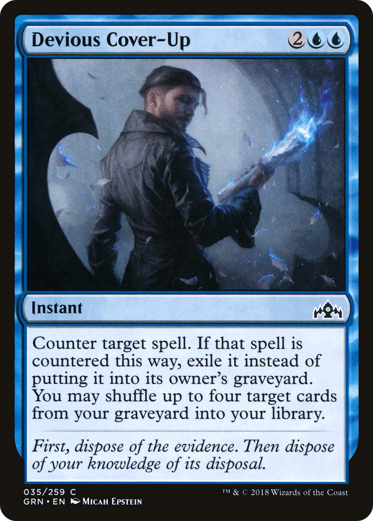 Devious Cover-Up (GRN-035) - Guilds of Ravnica Foil - Premium MTG Single from Wizards of the Coast - Just $0.08! Shop now at Game Crave Tournament Store