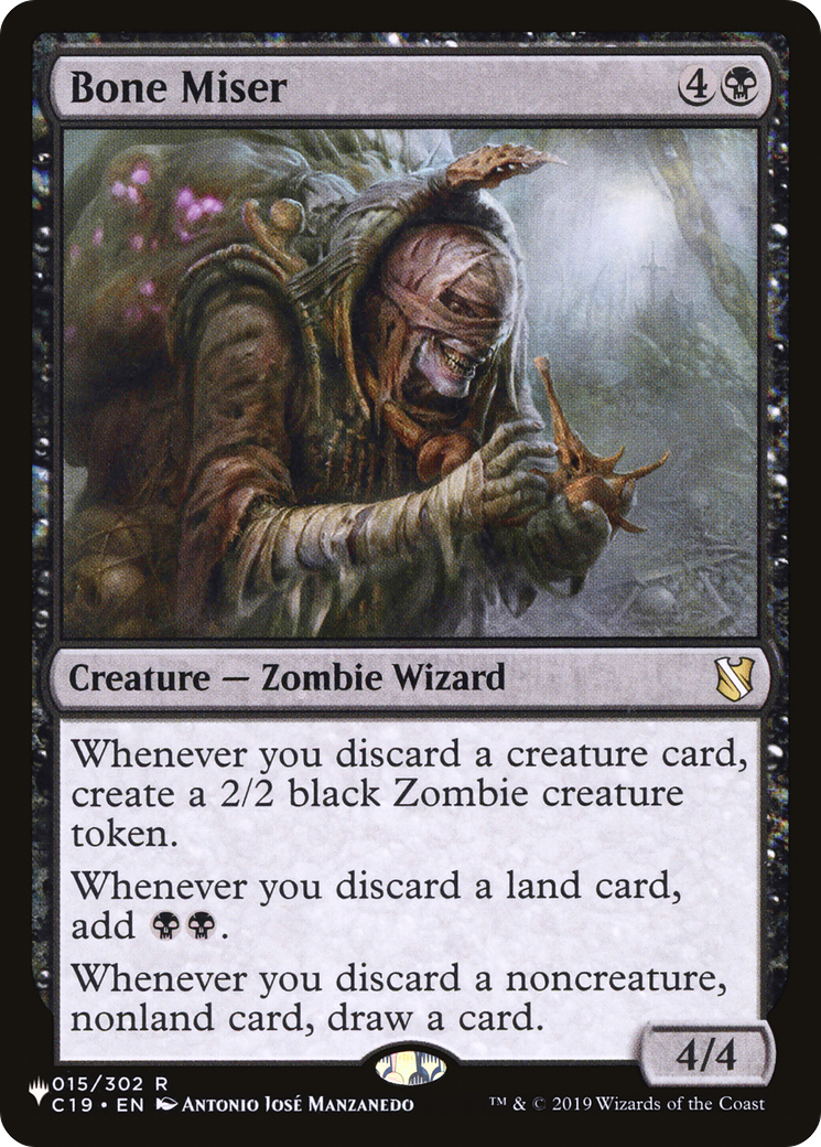 Bone Miser (PLIST-421) - The List - Premium MTG Single from Wizards of the Coast - Just $7.33! Shop now at Game Crave Tournament Store