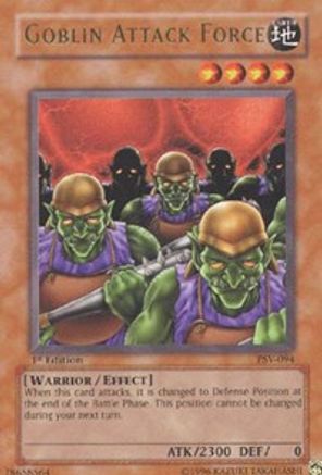 Goblin Attack Force (PSV-094) - Pharaoh's Servant 1st Edition - Premium Yugioh Single from Konami - Just $16.16! Shop now at Game Crave Tournament Store
