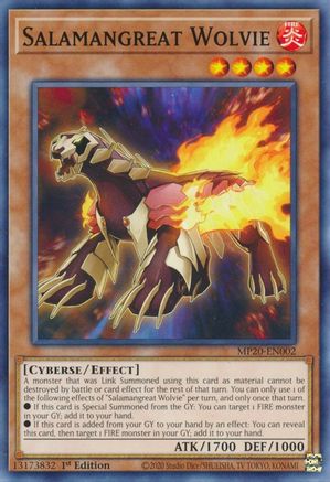 Salamangreat Wolvie (MP20-EN002) - 2020 Tin of Lost Memories 1st Edition - Premium Yugioh Single from Konami - Just $0.25! Shop now at Game Crave Tournament Store