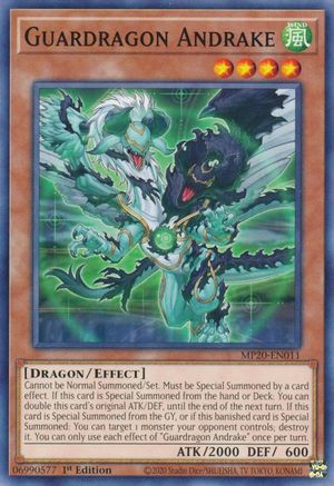 Guardragon Andrake (MP20-EN011) - 2020 Tin of Lost Memories 1st Edition - Premium Yugioh Single from Konami - Just $0.25! Shop now at Game Crave Tournament Store