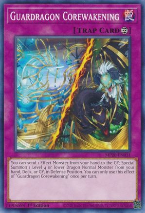 Guardragon Corewakening (MP20-EN031) - 2020 Tin of Lost Memories 1st Edition - Premium Yugioh Single from Konami - Just $0.25! Shop now at Game Crave Tournament Store