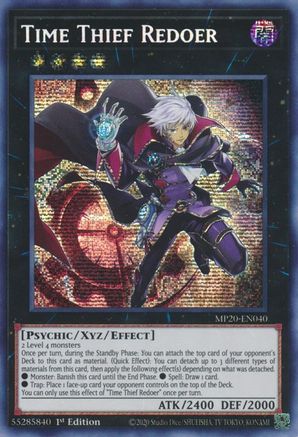 Time Thief Redoer (MP20-EN040) - 2020 Tin of Lost Memories 1st Edition - Premium Yugioh Single from Konami - Just $0.42! Shop now at Game Crave Tournament Store