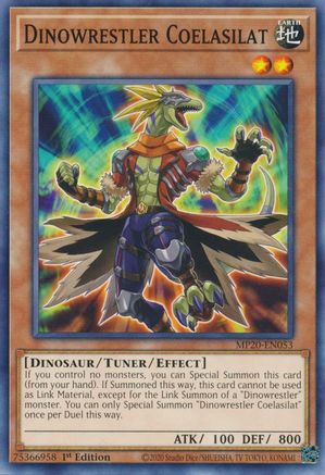 Dinowrestler Coelasilat (MP20-EN053) - 2020 Tin of Lost Memories 1st Edition - Premium Yugioh Single from Konami - Just $0.25! Shop now at Game Crave Tournament Store