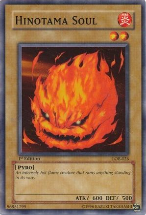 Hinotama Soul (LOB-026) - The Legend of Blue Eyes White Dragon Unlimited - Premium Yugioh Single from Konami - Just $0.25! Shop now at Game Crave Tournament Store