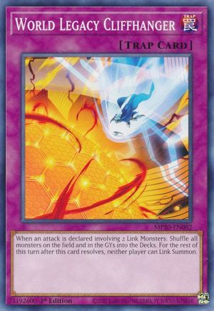 World Legacy Cliffhanger (MP20-EN082) - 2020 Tin of Lost Memories 1st Edition - Premium Yugioh Single from Konami - Just $0.25! Shop now at Game Crave Tournament Store
