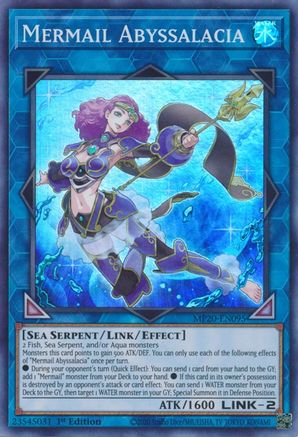 Mermail Abyssalacia (MP20-EN095) - 2020 Tin of Lost Memories 1st Edition - Premium Yugioh Single from Konami - Just $0.30! Shop now at Game Crave Tournament Store